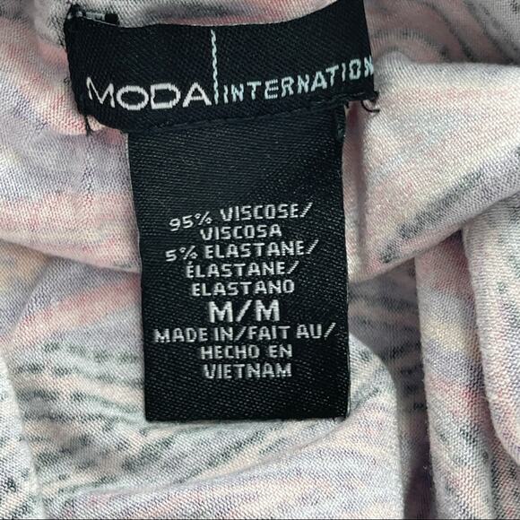 Moda International Women's Colorful Printed Swim Coverup Size Medium M - Picture 8 of 8